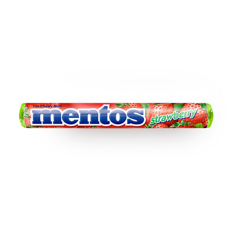 Драже жевательное Mentos клубника