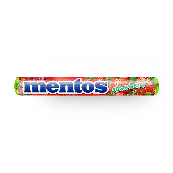 Драже жевательное Mentos клубника