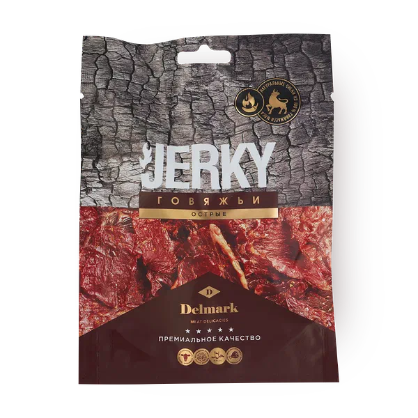 Снэки говяжьи Jerky Delmark острые