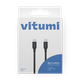 Кабель Vitumi USB-С — USB-С 1,2 м чёрный