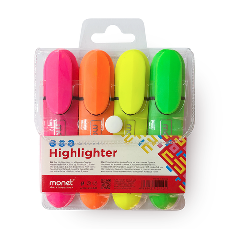 Набор текстовыделителей Monet Neon