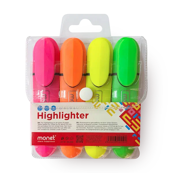 Набор текстовыделителей Monet Neon