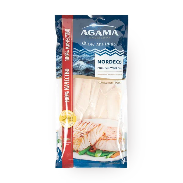Минтай филе Agama без кожи замороженное