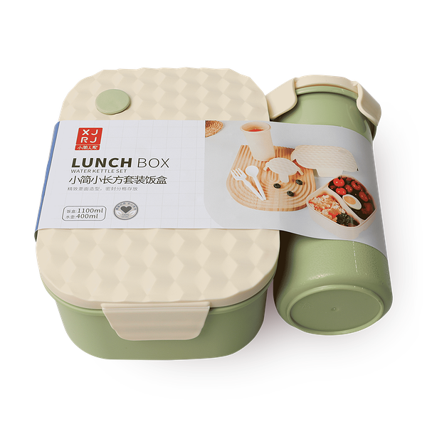 Ланч-бокс и термос XJRJ зелёный