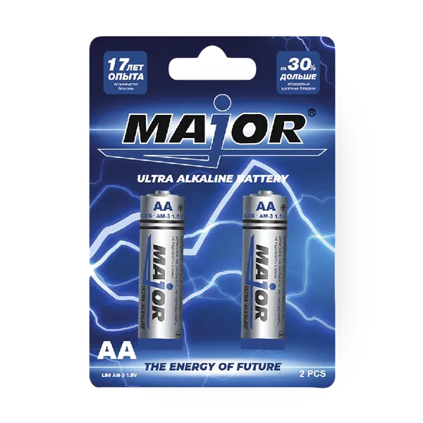 Батарейки Major Ultra Alklaine AA