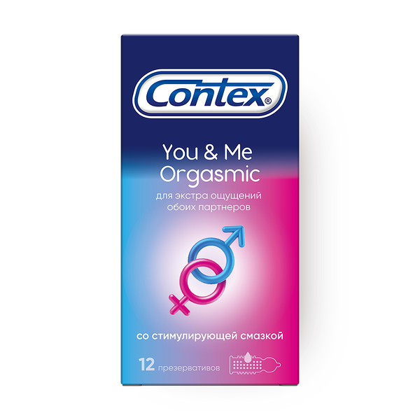 Презервативы из натурального латекса Contex You&Me Orgasmic