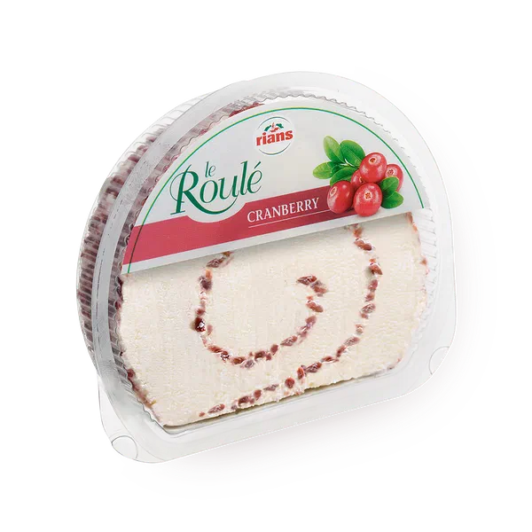 Сыр творожный Rians Руле Laiteries с кусочками клюквы