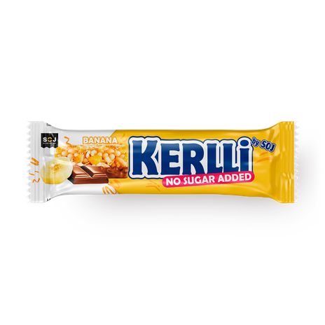 Батончик злаковый Kerlli Soj с бананом без добавления сахара