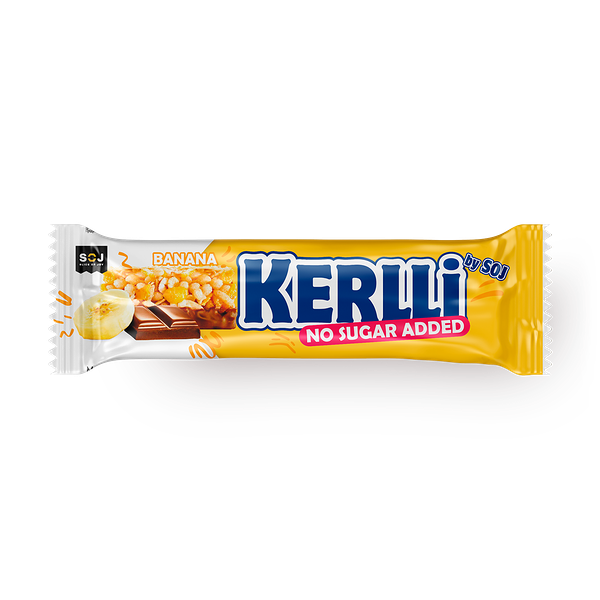Батончик злаковый Kerlli Soj с бананом без добавления сахара