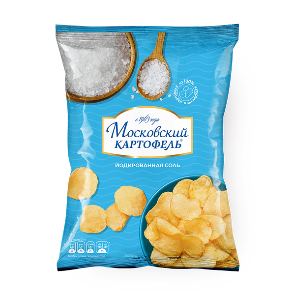 Чипсы Московский Картофель с йодированной солью