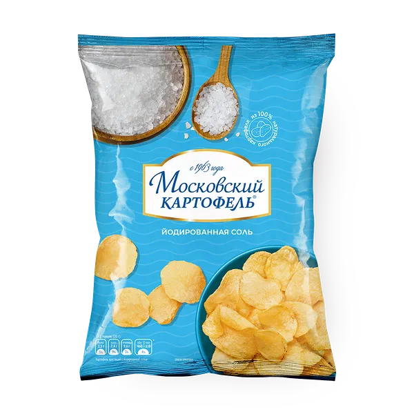 Чипсы Московский Картофель с йодированной солью