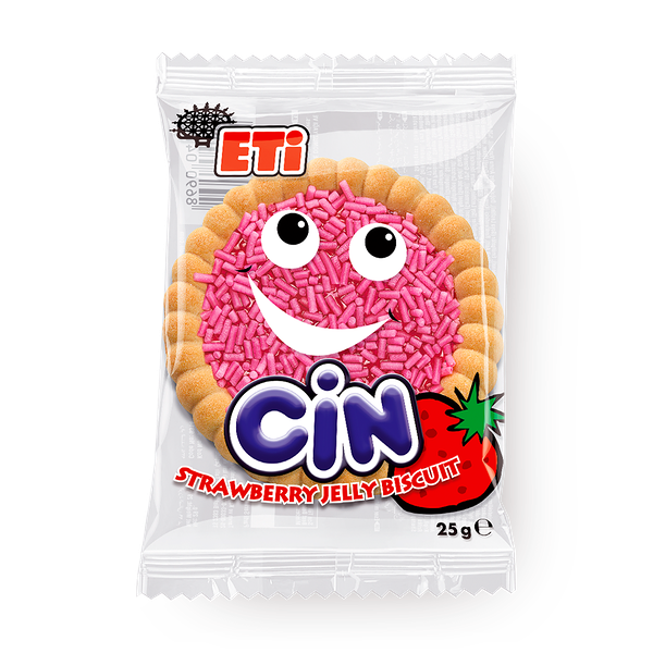 Печенье Cin с клубникой