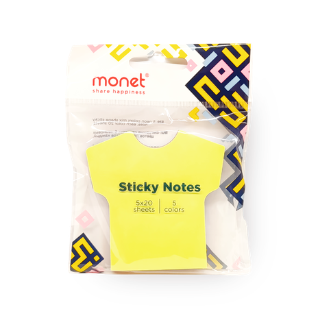 Стикеры самоклеящиеся Monet фигурные неон