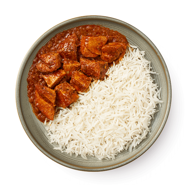 Тушёная баранина карри с рисом басмати Роган Джош Chindi Kitchen