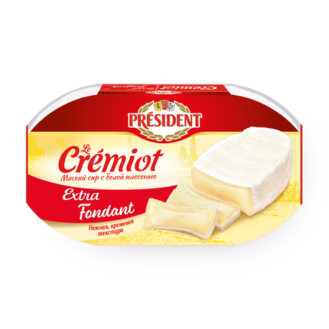 Сыр мягкий с белой плесенью President Le crémiot extra fondant 60%