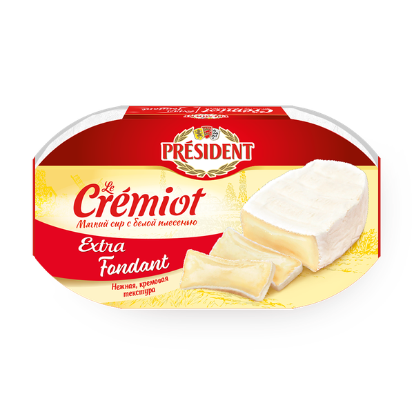 Сыр мягкий с белой плесенью President Le crémiot extra fondant 60%