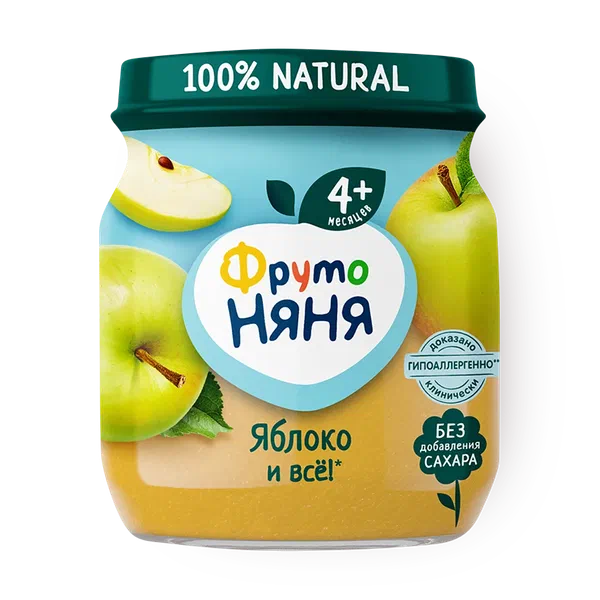 Пюре «ФрутоНяня» яблоко с 4 месяцев