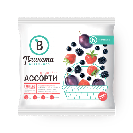 Фруктовое ассорти «Планета витаминов» замороженное