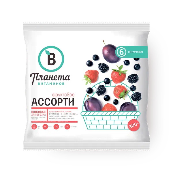 Фруктовое ассорти «Планета витаминов» замороженное