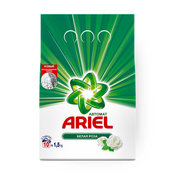 Стиральный порошок Ariel белая роза автомат