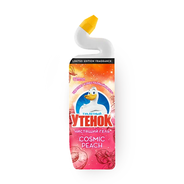 Чистящее средство для унитаза «Туалетный утёнок» Cosmic Peach гель