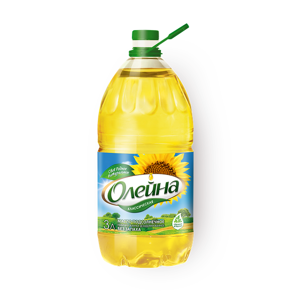 Масло подсолнечное «Олейна» рафинированное