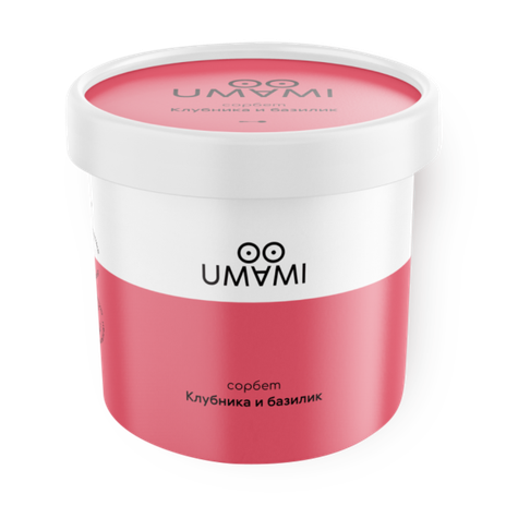 Мороженое сорбет Umami клубника-базилик