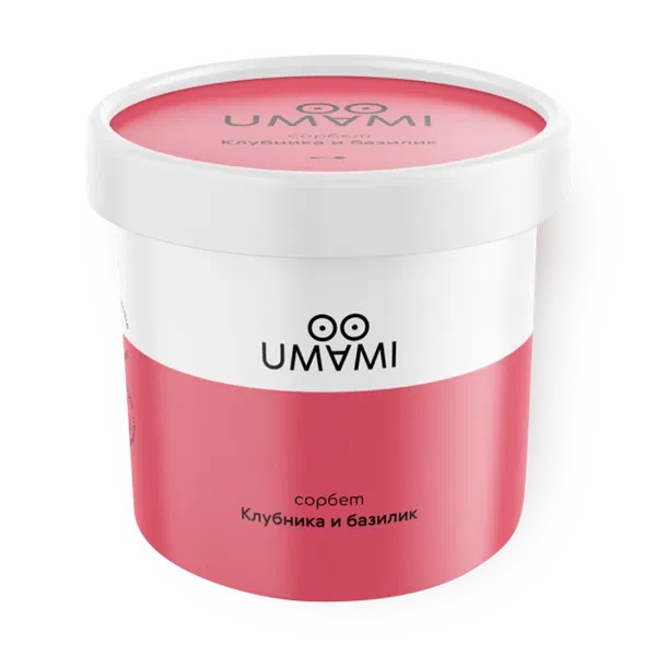 Мороженое сорбет Umami клубника-базилик