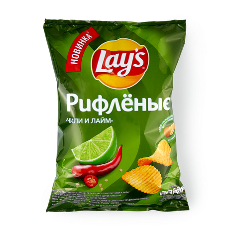 Чипсы картофельные Lay's чили-лайм