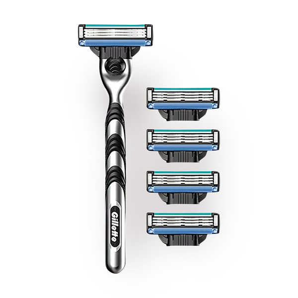 Бритва Gillette Mach3 + 5 кассет