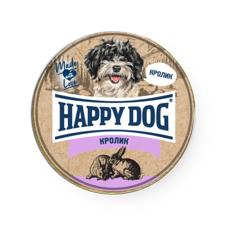Влажный корм для собак Happy Dog Natur Line кролик паштет