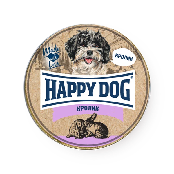 Влажный корм для собак Happy Dog Natur Line кролик паштет