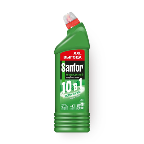 Чистящее средство Sanfor универсальный зелёное яблоко
