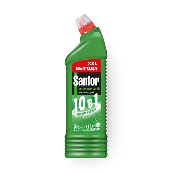 Чистящее средство Sanfor универсальный зелёное яблоко