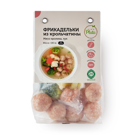 Фрикадельки из кролика Kid's Plate замороженные