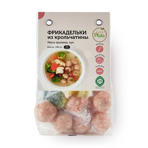 Фрикадельки из кролика Kid's Plate замороженные