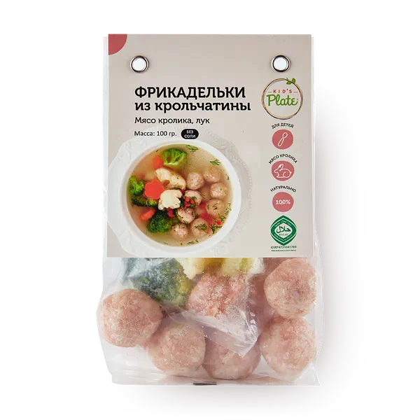 Фрикадельки из кролика Kid's Plate замороженные