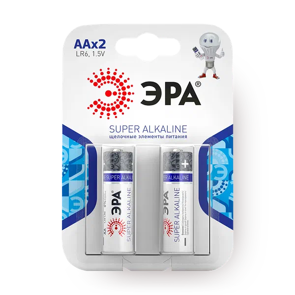 Батарейки «Эра» Super Alkaline LR6-2BL