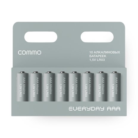 Батарейки алкалиновые Commo EveryDay ААА