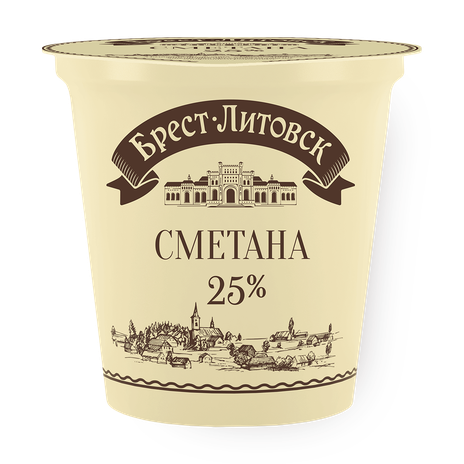 Сметана «Брест-Литовск» 25%