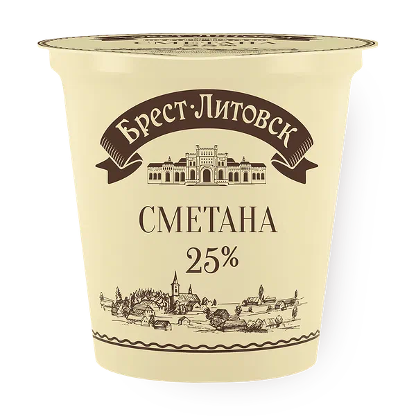 Сметана «Брест-Литовск» 25%