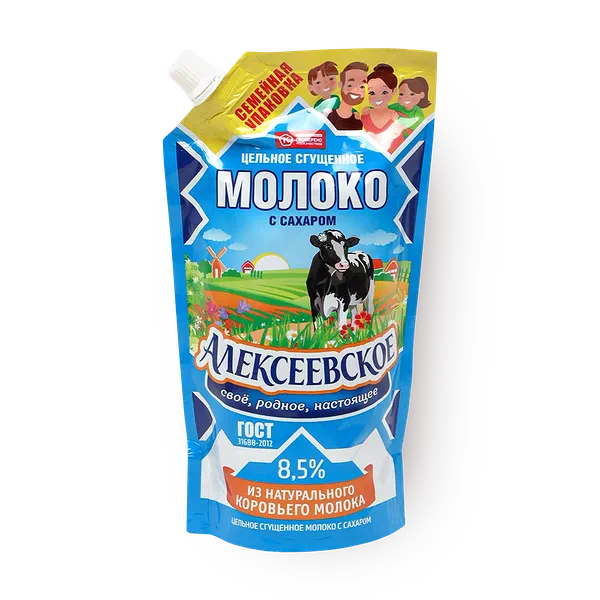 Молоко цельное сгущённое с сахаром «Алексеевское» 8,5%