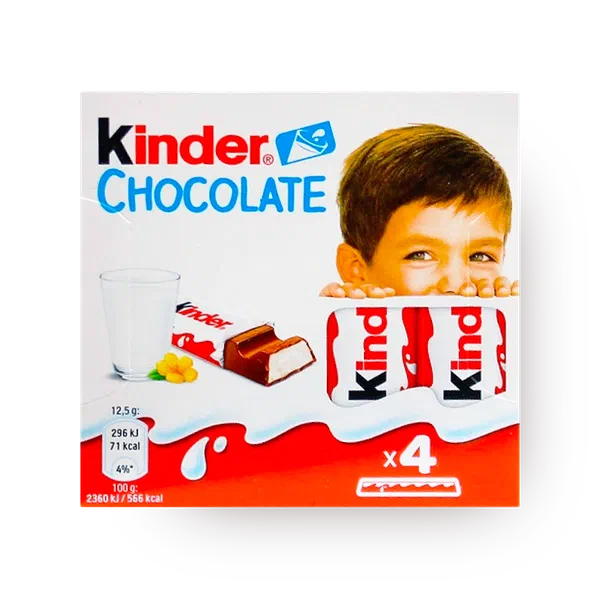 Шоколад Kinder с молочной начинкой