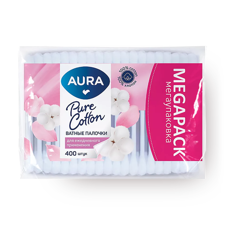 Ватные палочки Aura Beauty 400 шт