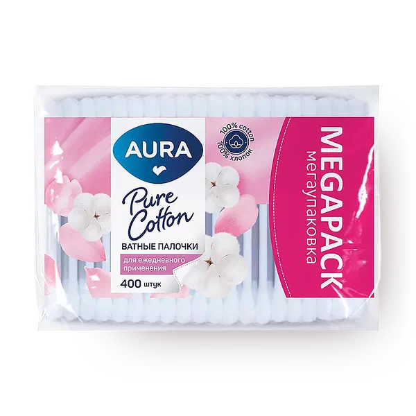 Ватные палочки Aura Beauty 400 шт