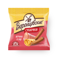 Сухарики «Воронцовские» ветчина и сыр — купить с доставкой из Яндекс Лавки