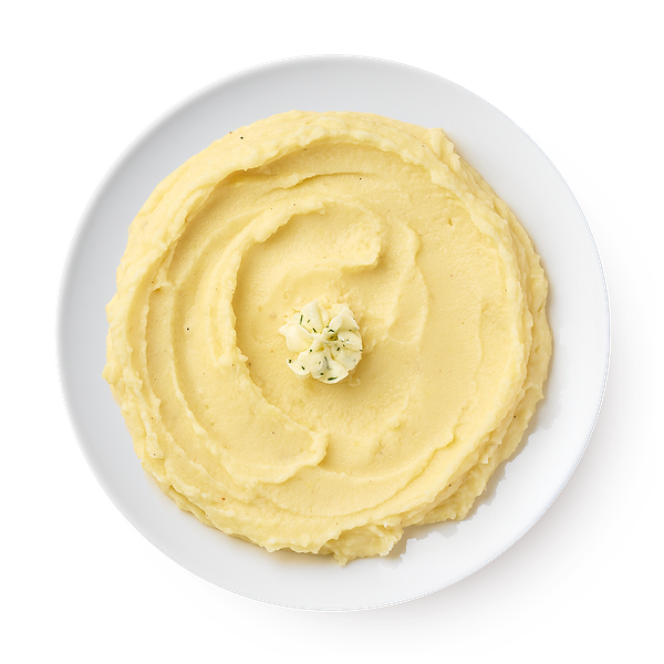 Картофельное пюре с зелёным сливочным маслом Damdala