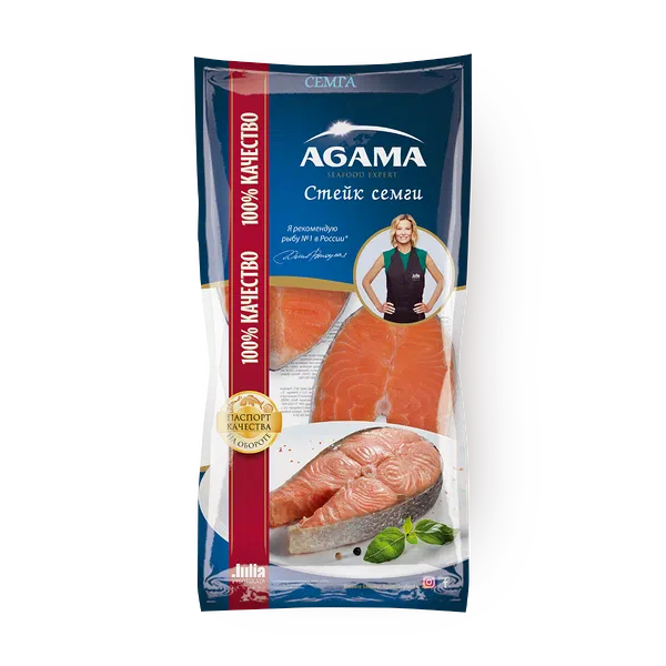 Сёмга стейк Agama замороженный