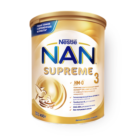 Смесь молочная сухая Supreme Nan 3 с 12 месяцев