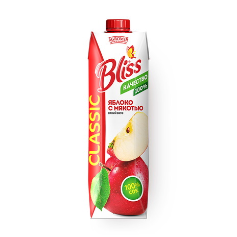 Сок яблочный с мякотью Bliss